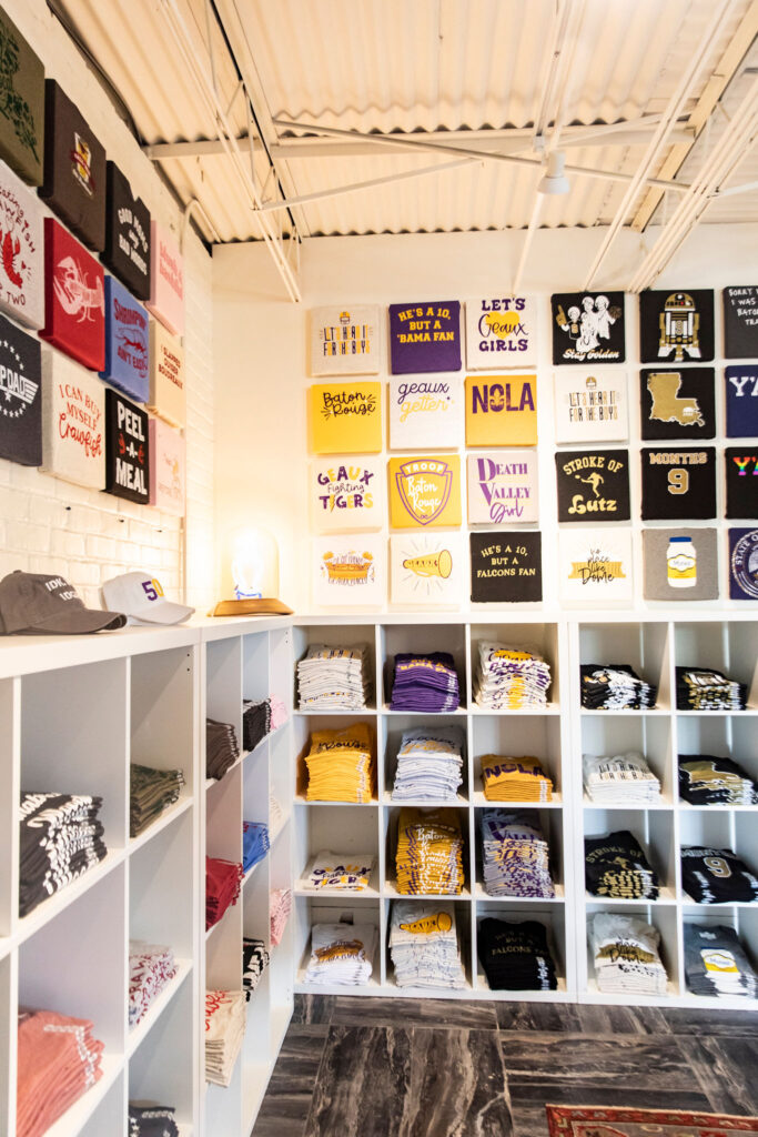 Fleurty Girl Baton Rouge shop Mid City gifts LSU tshirts