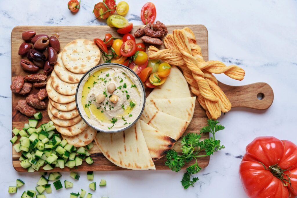 Hollywood Casino Baton Rouge: The Queen Visitor Guide 1 Hummus and pita board served at 1717 at The Queen Baton Rouge