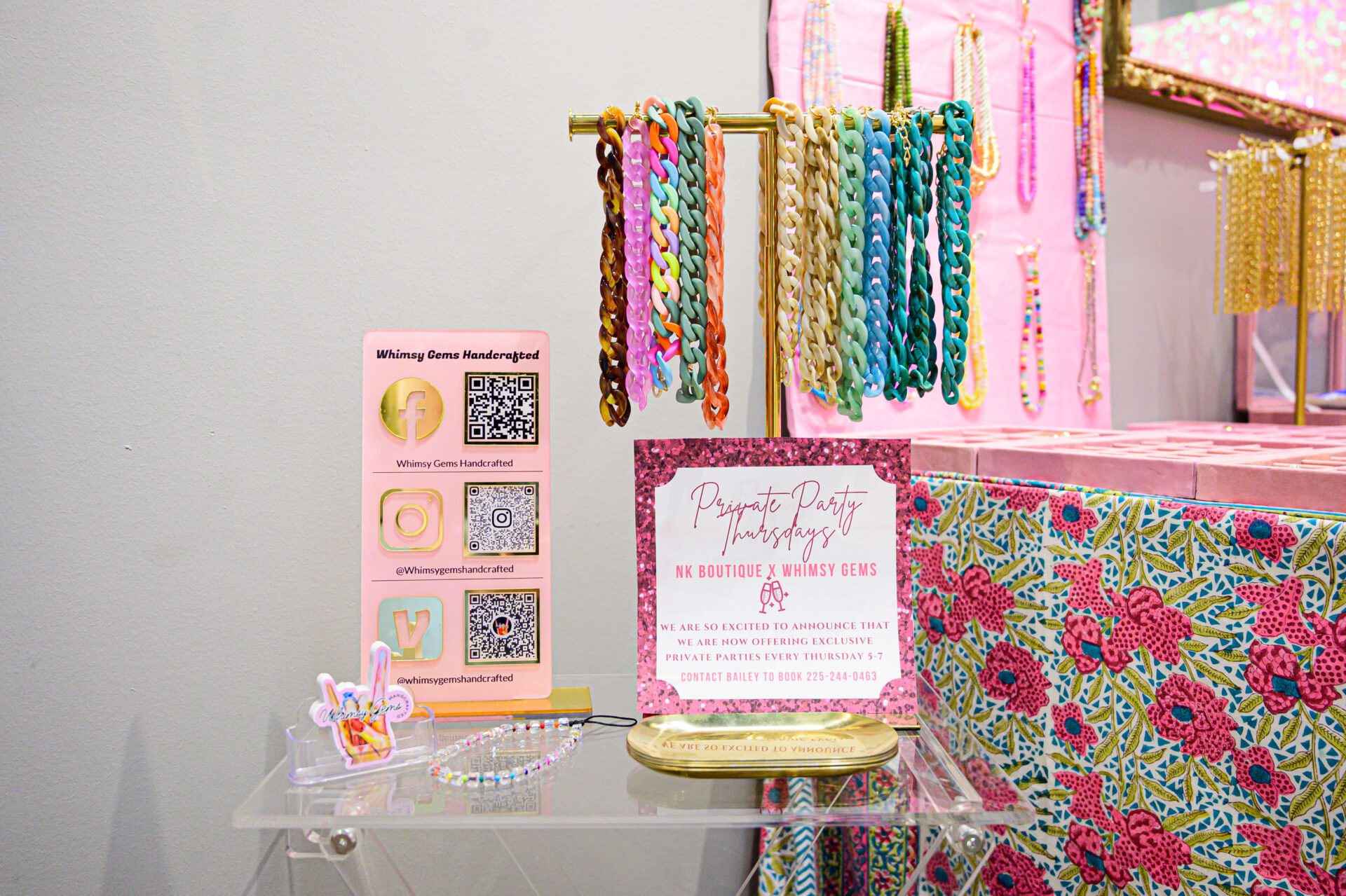 Customize jewelry with Whimsy Gems' Thursday pop-ups at NK Boutique - [225]
