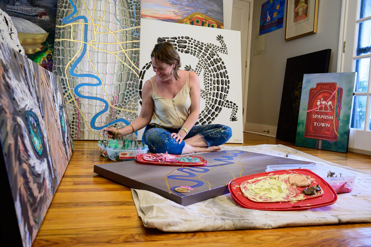 Local artist Leah Marchand takes inspiration from her Louisiana roots